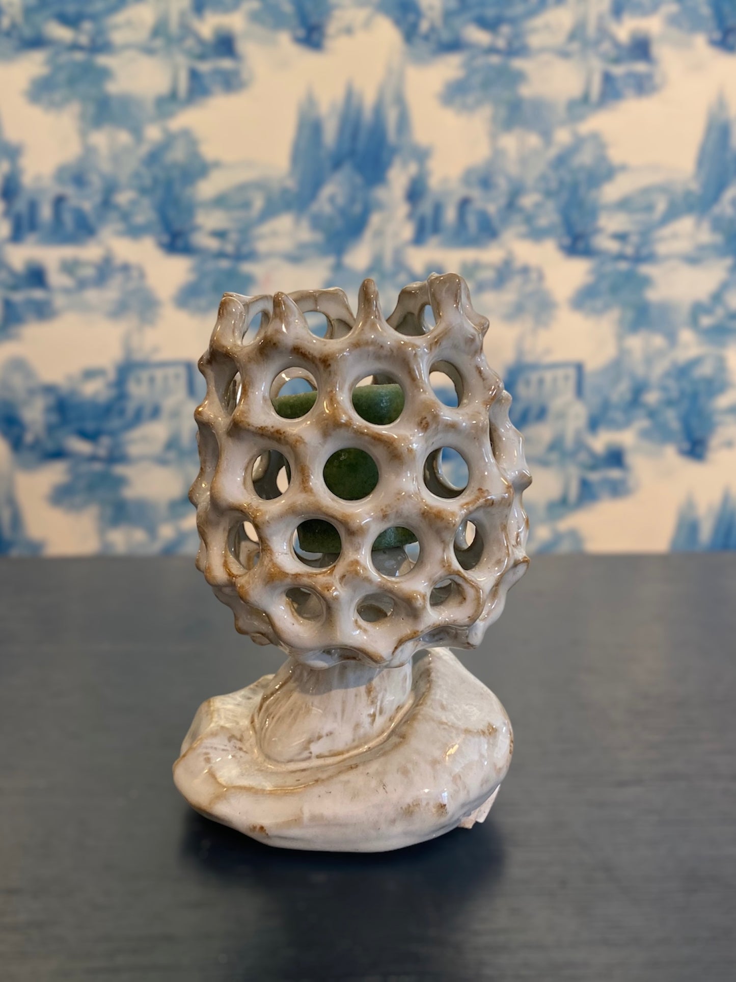 Yarnnakarn Studios Ceramic Morel Mushroom Candle Holder