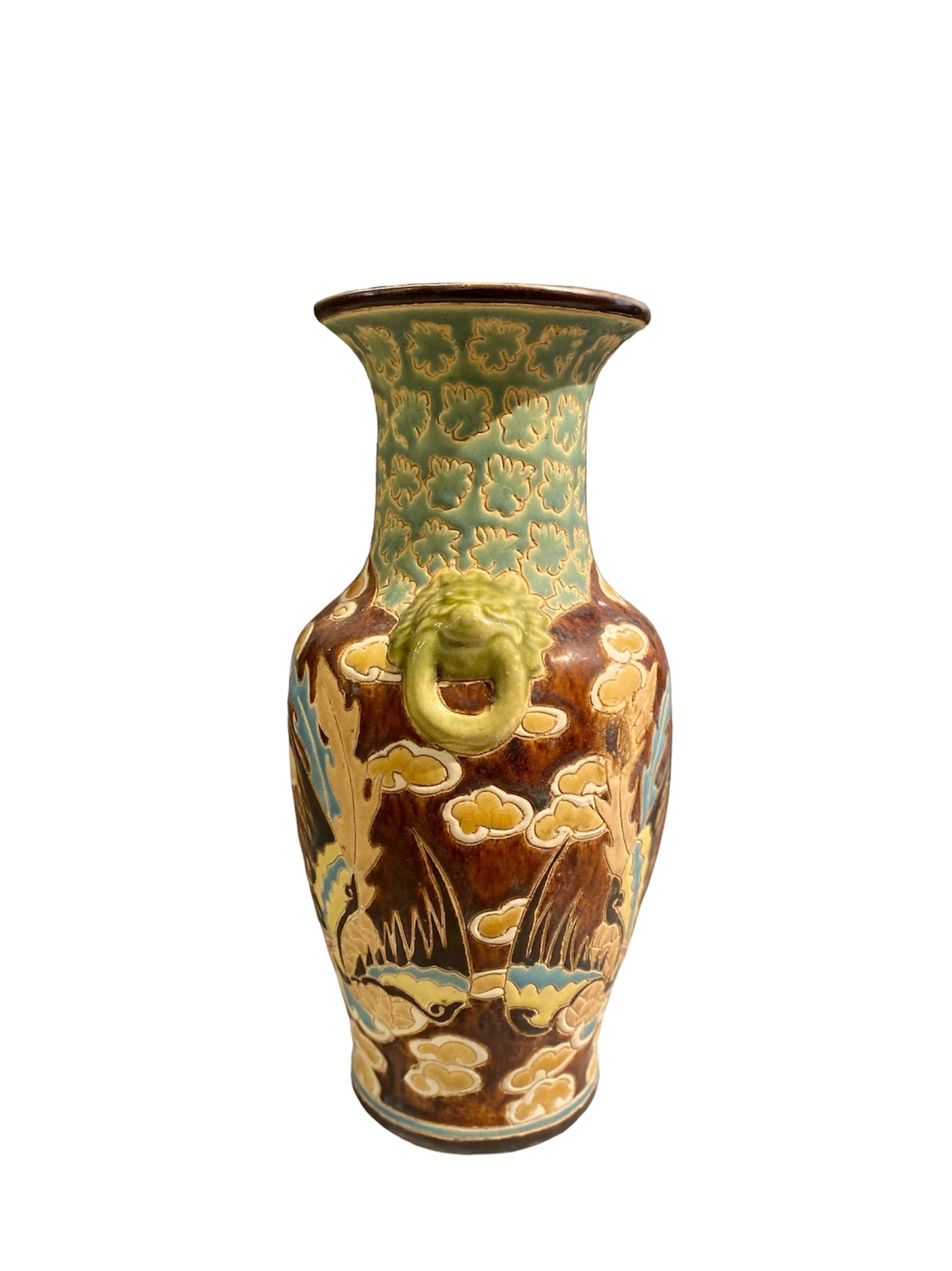 1930's Antique Javanese/Chinese Phoenix Vase
