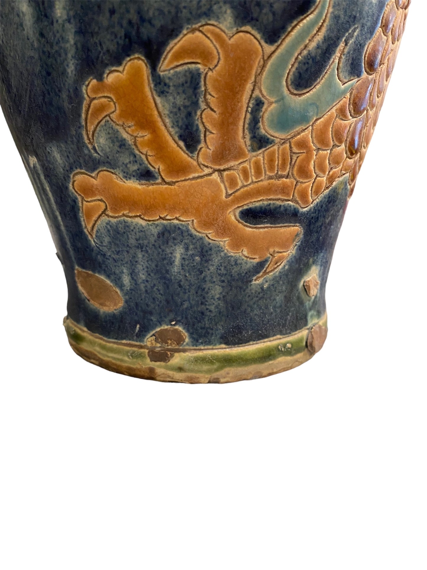 Riverbend 1930's Antique Javanese/Chinese Dragon Vase