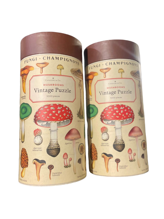 Cavallini Vintge Mushrm Puzzle-Mushrooms : 1000 Pieces
